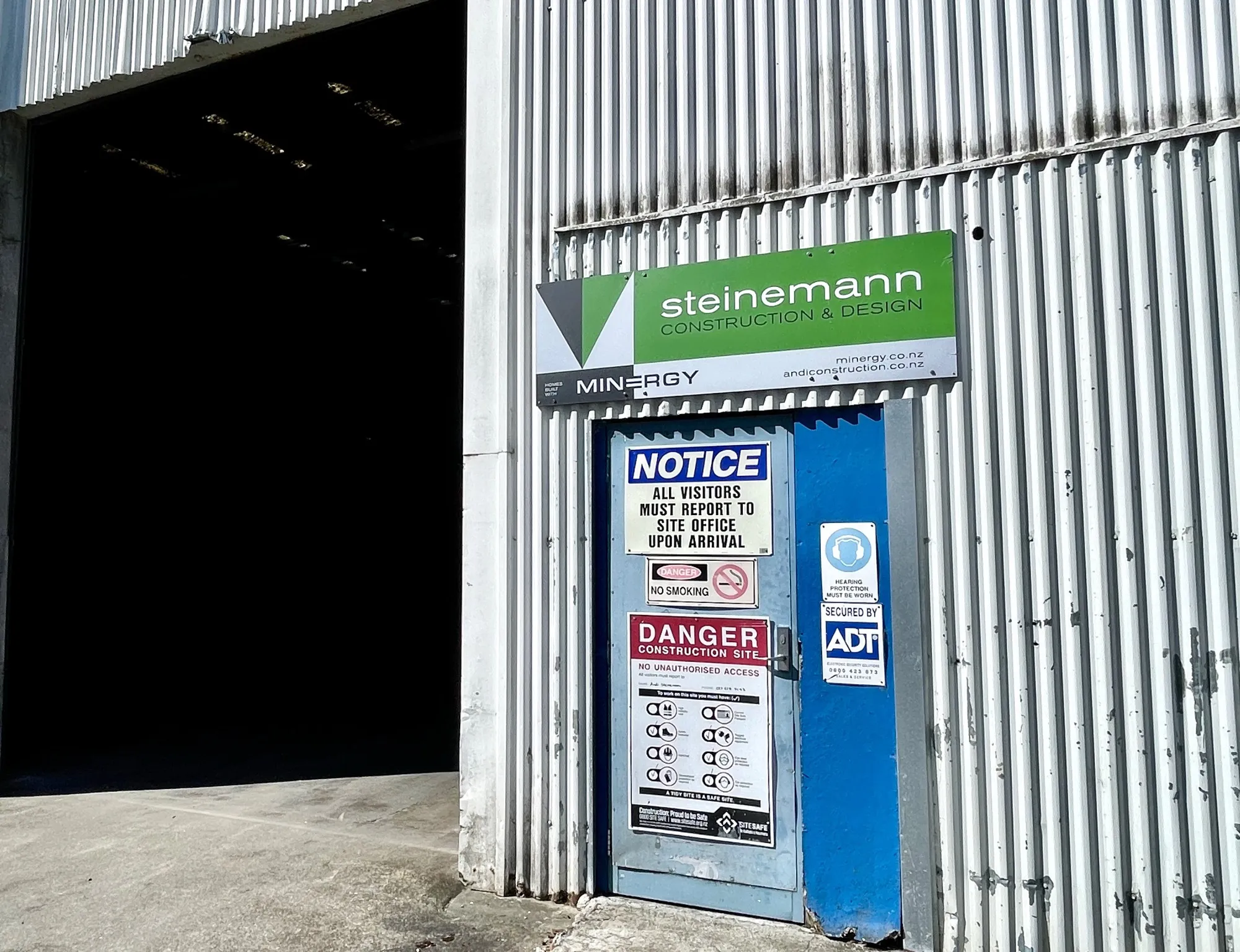 Entrance Steinemann Construction Building Design new location Ngaumutawa rd Masterton 20