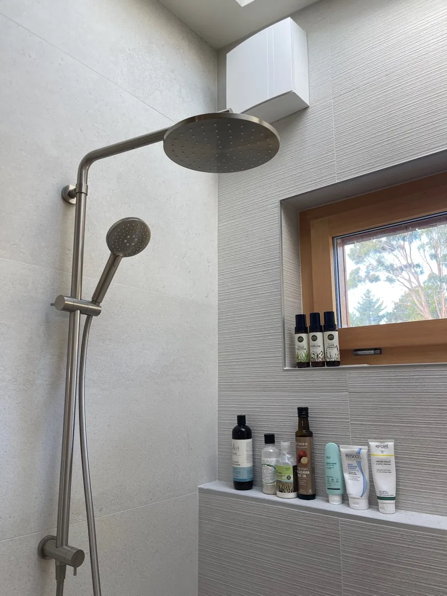 Bathroom Shower Mangaroa house Steinemann Builders Construction Design