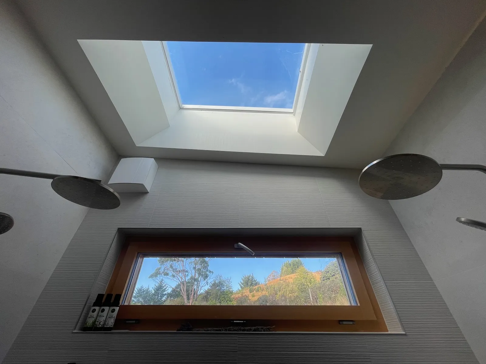Bathroom skylight Mangaroa house Steinemann Builders Construction Design