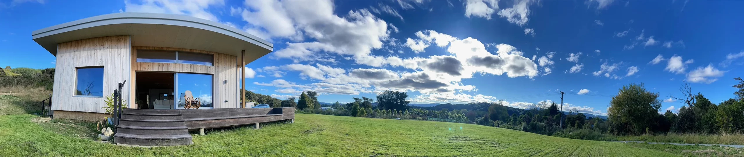 Panorama Mangaroa house Steinemann Builders Construction Design